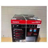 Galanz 3.1 Cu Ft Mini Fridge with Freezer  Stainless Steel, Energy Star, Two-Door Compact Refrigerator