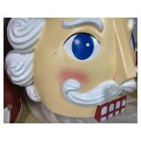 Holiday Time Peppermint Nutcracker Decoration, 72 in, with Music and LED Illumination Christmas Decoration (Paint Chipping)