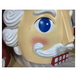 Holiday Time Peppermint Nutcracker Decoration, 72 in, with Music and LED Illumination Christmas Decoration (Paint Chipping)