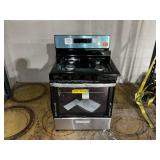 Whirlpool 30 in. 4 Burner Freestanding Gas Range in. Stainless Steel (Not Tested, Damaged but Turns On)