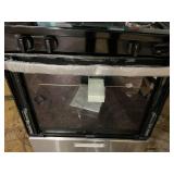 Whirlpool 30 in. 4 Burner Freestanding Gas Range in. Stainless Steel (Not Tested, Damaged but Turns On)
