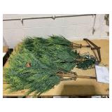 Costway 7.5 FT Pre-Lit Christmas Tree Hinged with 612 PE Branch Tips Timer & 540 Lights (USED Lights Not Functioning)