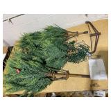 Costway 7.5 FT Pre-Lit Christmas Tree Hinged with 612 PE Branch Tips Timer & 540 Lights (USED Lights Not Functioning)