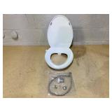 Elongated Bidet Toilet Seat with Quiet-Close, Non-Electric Bidet Mode with Dual Nozzles
