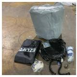 EZLIFE 6 Person, 130 Aqua Jets, 110-Volt, Square Inflatable Hot Tub Spa