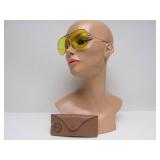 Vintage RAY BAN Yellow Tinted Aviator Sunglasses w/Case