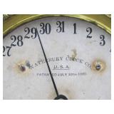 Great Looking Antique WATERBURY Double Dial Calendar Clock