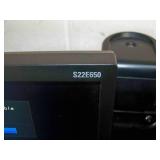 (2) Samsung Computer / PC Monitors on Ergotron Neo-Flex Dual Monitor Desk Stand
