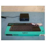 Intel NUC Micro PC / Computer and Logitech Media K400 Plus Keyboard Mouse Combo
