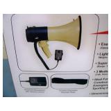 MG Electronics Dynamic Power 25-Watt Megaphone with Built-in Siren and Hand Held Microphone - NEW IN BOX
