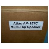 (8) Atlas AP-15TC Multi-Tap Speakers