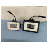 (2) Leprecon 90-03-6154 Architectural Panel Control APC 12-Button Theatrical Lighting / Light Control Units