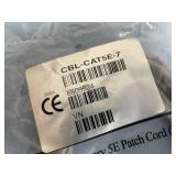 (50+) Computer Network CAT5E Cables / CAT 5 350 MHz Patch Cords with RJ45 Connectors - NEW IN PACKAGING