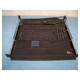 Middle Atlantic Sliding Keyboard Trays and Vented Rack Shelf