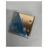 (70) NEW - Weltron Stainless Steel Double Gang Wall / Faceplates