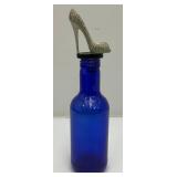 Large Lot Of Vintage Colbalt Blue Glass Bottles And More