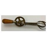 Misc Vintage Collectible Metal Items Including Popcorn Cooker, Horseshoe Puzzle And More
