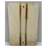Vintage Two Hour Parking Reflective Aluminum Sign 12" x 18"