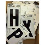 Wire Brushes, Reflective Letters/Numbers & Hardware Items