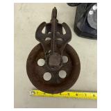 Vintage Pulley & Telephone