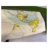 Pull Down World Maps 48" Long