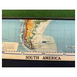 Pull Down World Maps 48" Long