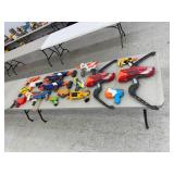 Table of Nerf Toys