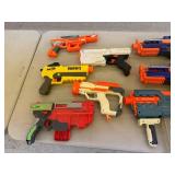 Table of Nerf Toys