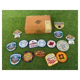 Wood Cigar Box & Patches