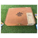 Wood Cigar Box & Patches