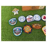 Wood Cigar Box & Patches