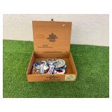 Wood Cigar Box & Patches