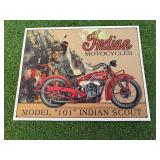 Indian Motorcycles Metal Sign