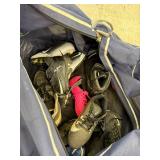 Baseball/Softball Gloves, Bats, Catchers Mask, Cleats & Large Bag