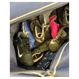 Baseball/Softball Gloves, Bats, Catchers Mask, Cleats & Large Bag