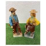 Dakota Cowboy & Dakota Cowgirl Decanters