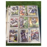 Binder of Football Cards