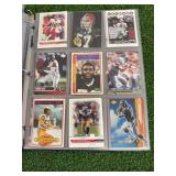 Binder of Football Cards