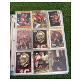 Binder of Football Cards