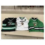 3 UND Sioux Hockey Jerseys Size 7/8
