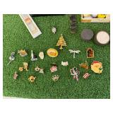 Pins, Watch & Box of Watch Repair Items