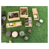 Pins, Watch & Box of Watch Repair Items