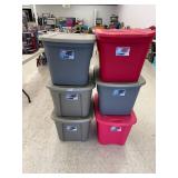 6 Totes with Lids