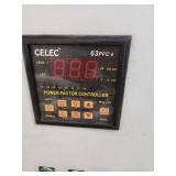 CELEC 30 kVAR automatic power factor correction panel equipped with a 63PFC 8 power factor controller