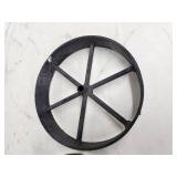 Pair of Cast Iron Spoked Wheels - Grill wheels
