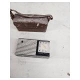 Channel Master All Transistor Vintage Portable Radio with Leather Case