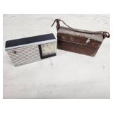 Channel Master All Transistor Vintage Portable Radio with Leather Case