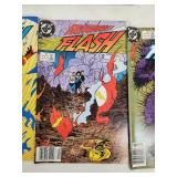 Collection of 7 DC Flash and Green Lantern Comic Books (1980s-1990s)
