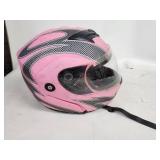 TMS DOT Pink Full Face Motorcycle Helmet Size Small (55-56cm)