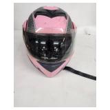 TMS DOT Pink Full Face Motorcycle Helmet Size Small (55-56cm)